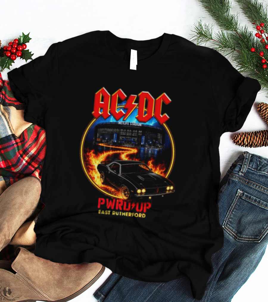 ACDC MetLife Stadium Pwr Up East Rutherford Tour Car T-Shirt