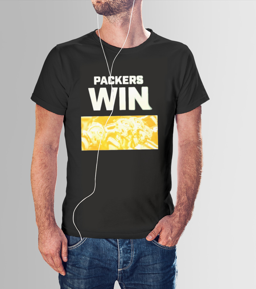 Packers Win Football Helmets Celebration T-Shirt