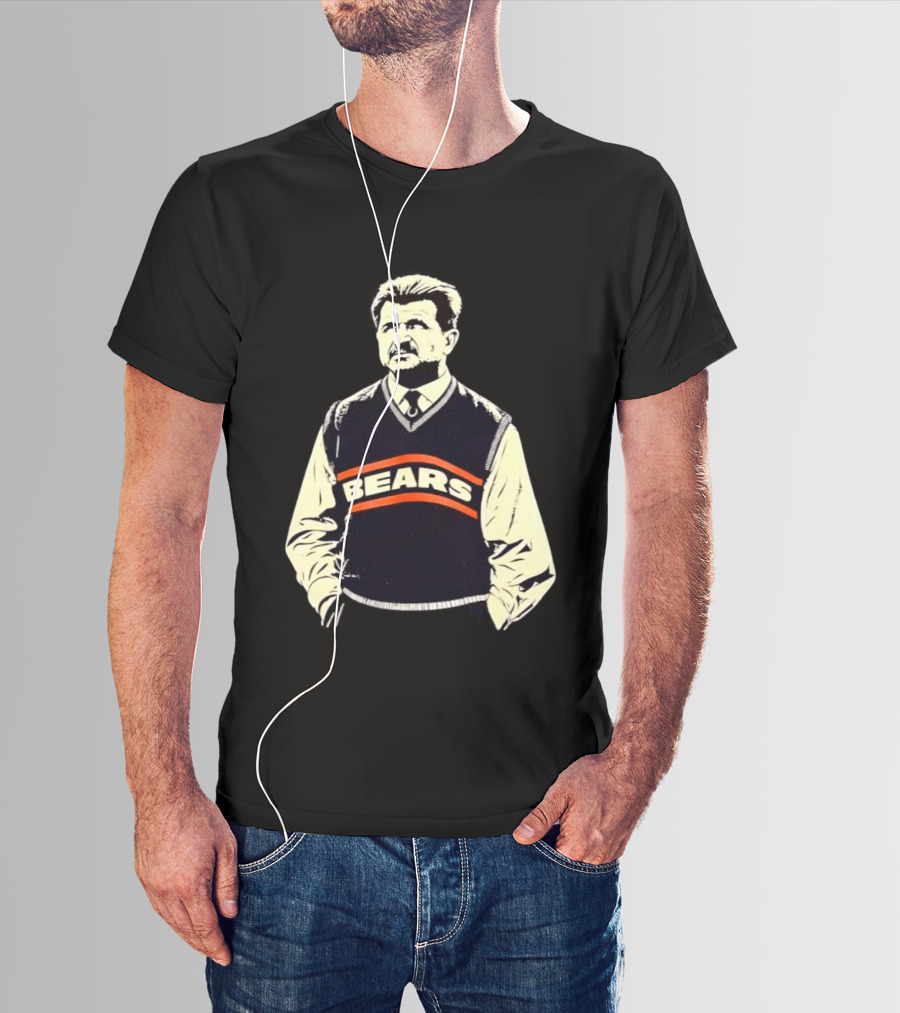 Legends DA Coach Chicago Bears Mike Ditka Bears Vest T-Shirt