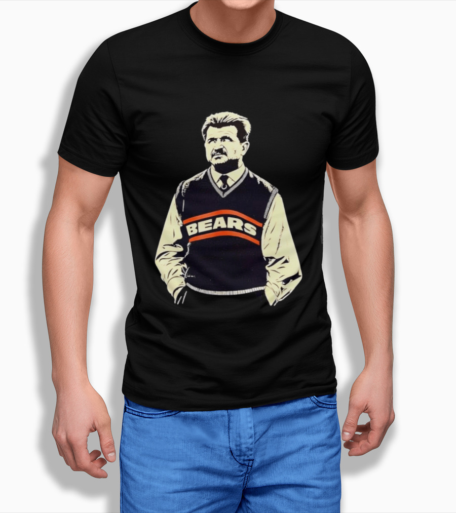 Legends DA Coach Chicago Bears Mike Ditka Bears Vest T-Shirt