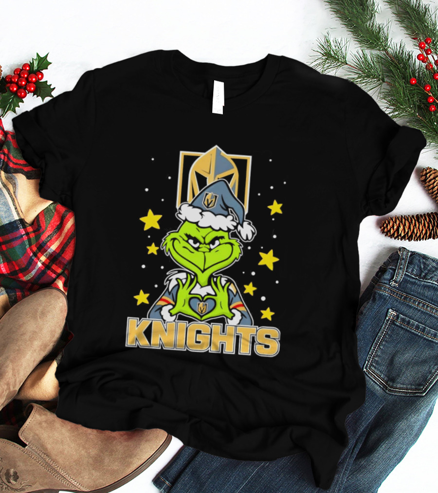 Vegas Golden Knights Grinch Christmas T-Shirt