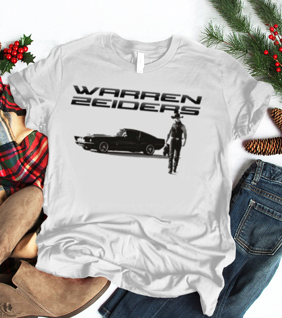 Warren Zeiders Silhouette With Classic Car Scene T-Shirt