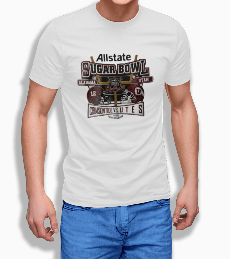 Allstate Sugar Bowl Alabama Crimson Tide Vs Utah Utes 2009 New Orleans T-Shirt