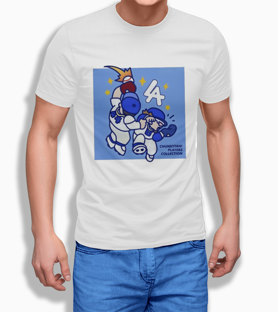 Chunkytani Players Collection LA 44 Baseball Los Angeles T-Shirt