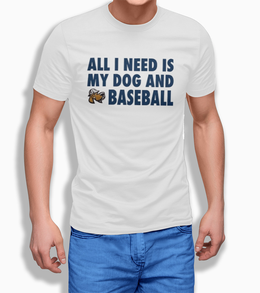 Midland RockHounds All I Need Is My Dog And Baseball T-Shirt
