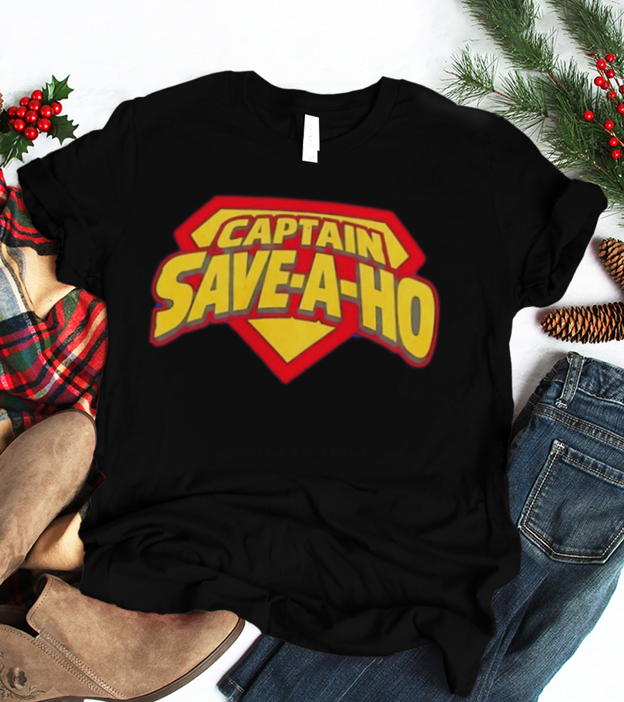 Captain Save A Ho Superman Shield T-Shirt