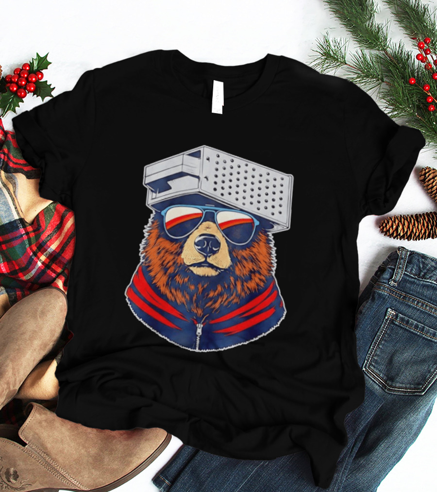 Chicago Bears Vs Green Bay Packers Bear With Grater Hat And Sunglasses 2026 T-Shirt