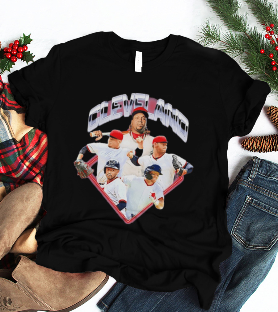 Cleveland Guardians MLB 2026 Diamond Stars Collage T-Shirt