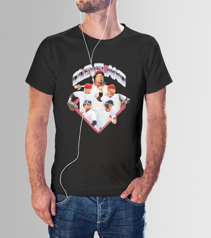Cleveland Guardians MLB 2026 Diamond Stars Collage T-Shirt