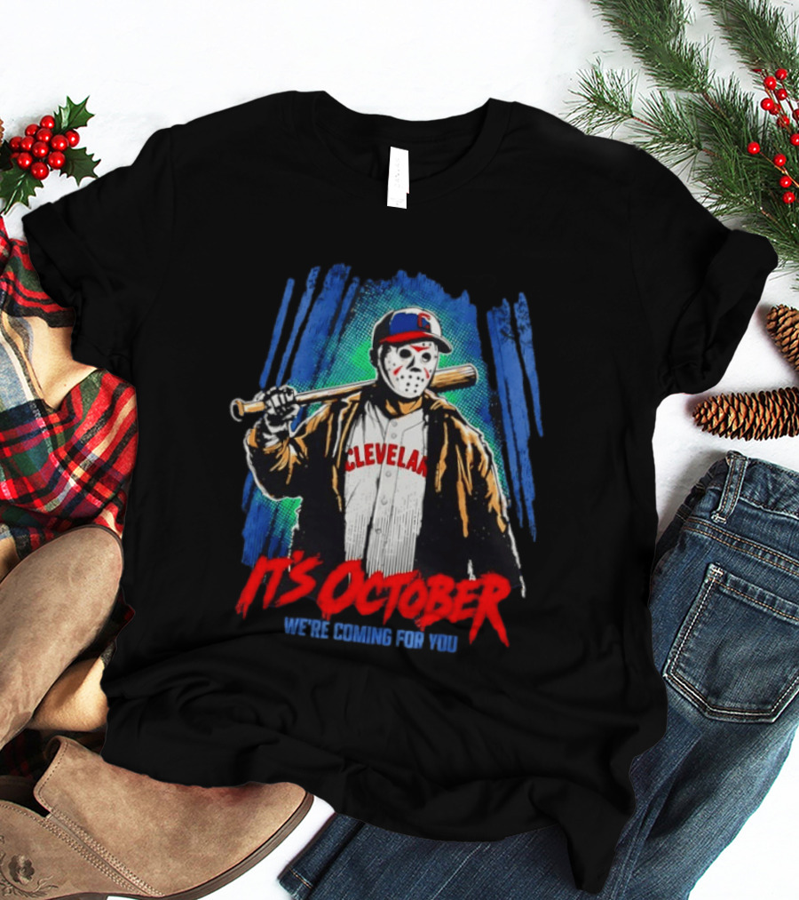 Cleveland Guardians Jason Voorhees It's October 2026 We're Coming For You Halloween T-Shirt