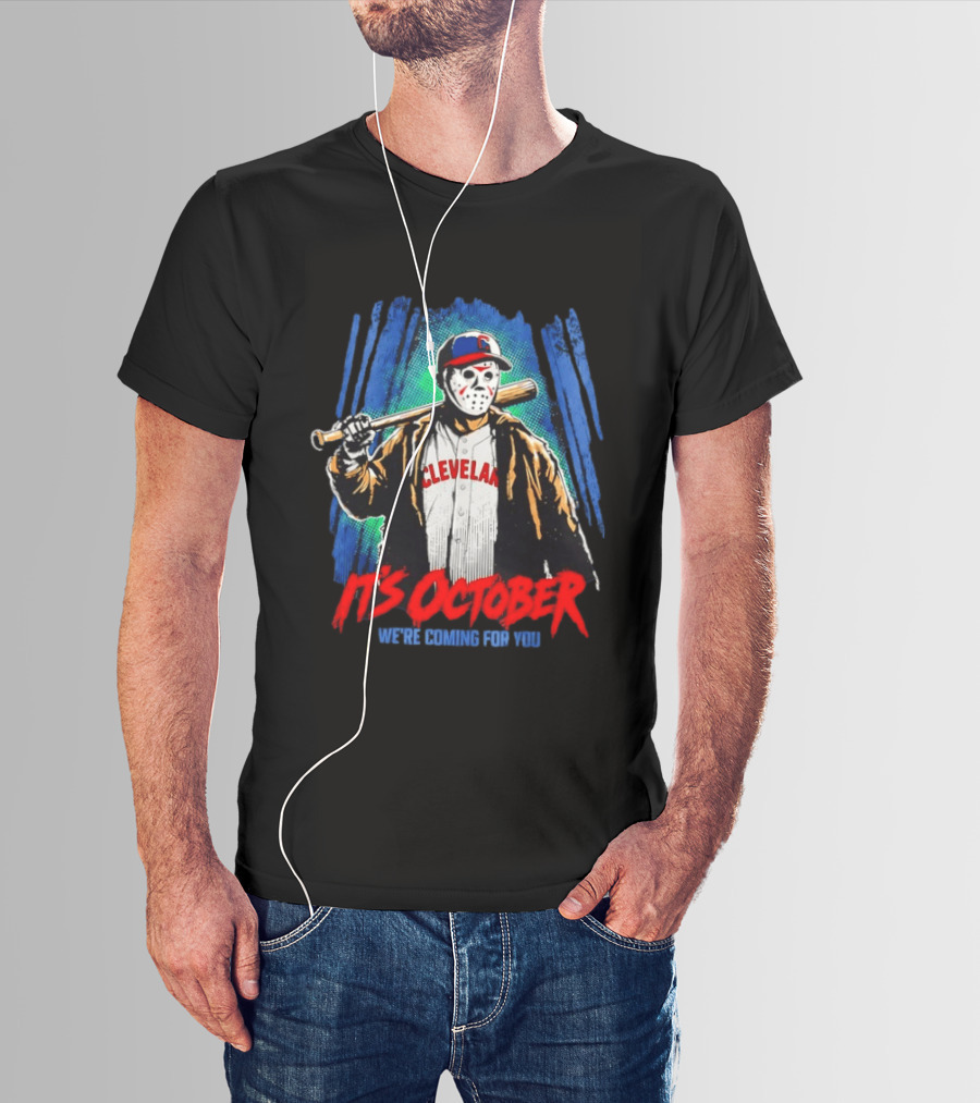 Cleveland Guardians Jason Voorhees It's October 2026 We're Coming For You Halloween T-Shirt