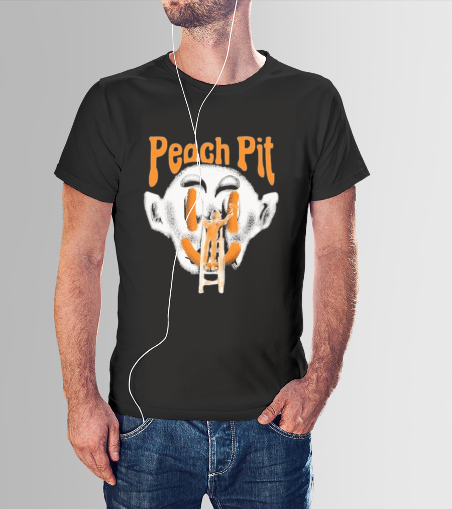 Peach Pit Face Painting Ladder T-Shirt