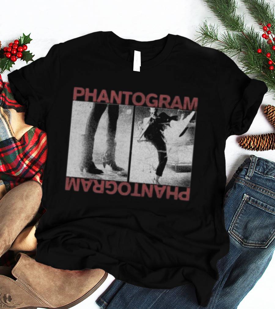 Phantogram Boot Kick Dual Image Retro Style Music Band Merchandise T-Shirt