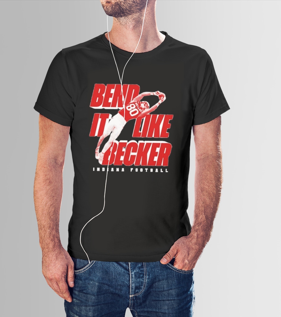 Indiana Football Bend It Like Becker T-Shirt