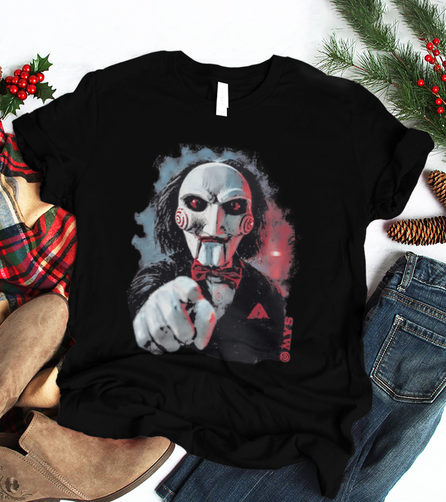 Saw Horror Film Jigsaw Puppet Halloween Costume T-Shirt