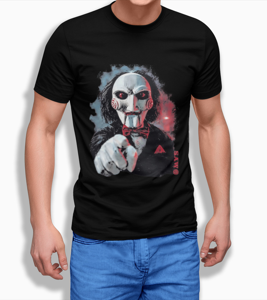 Saw Horror Film Jigsaw Puppet Halloween Costume T-Shirt
