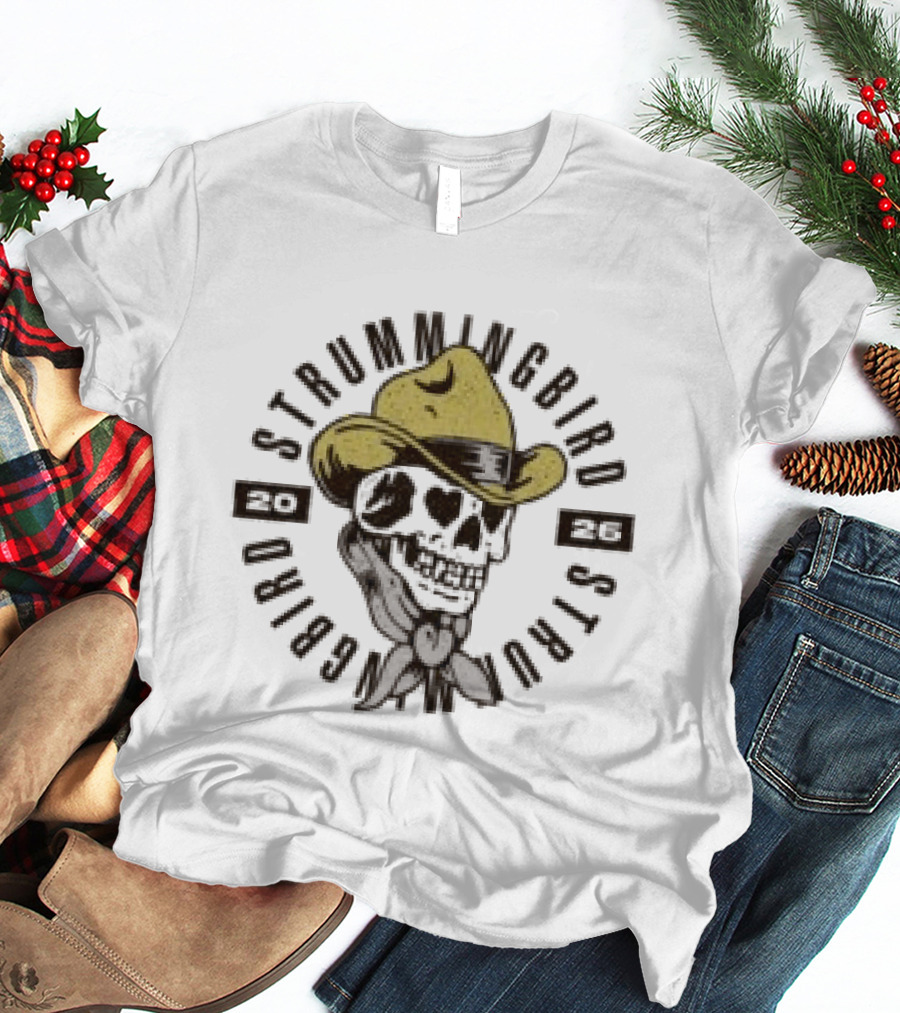 Strummingbird Store Cowboy Skull Western T-Shirt