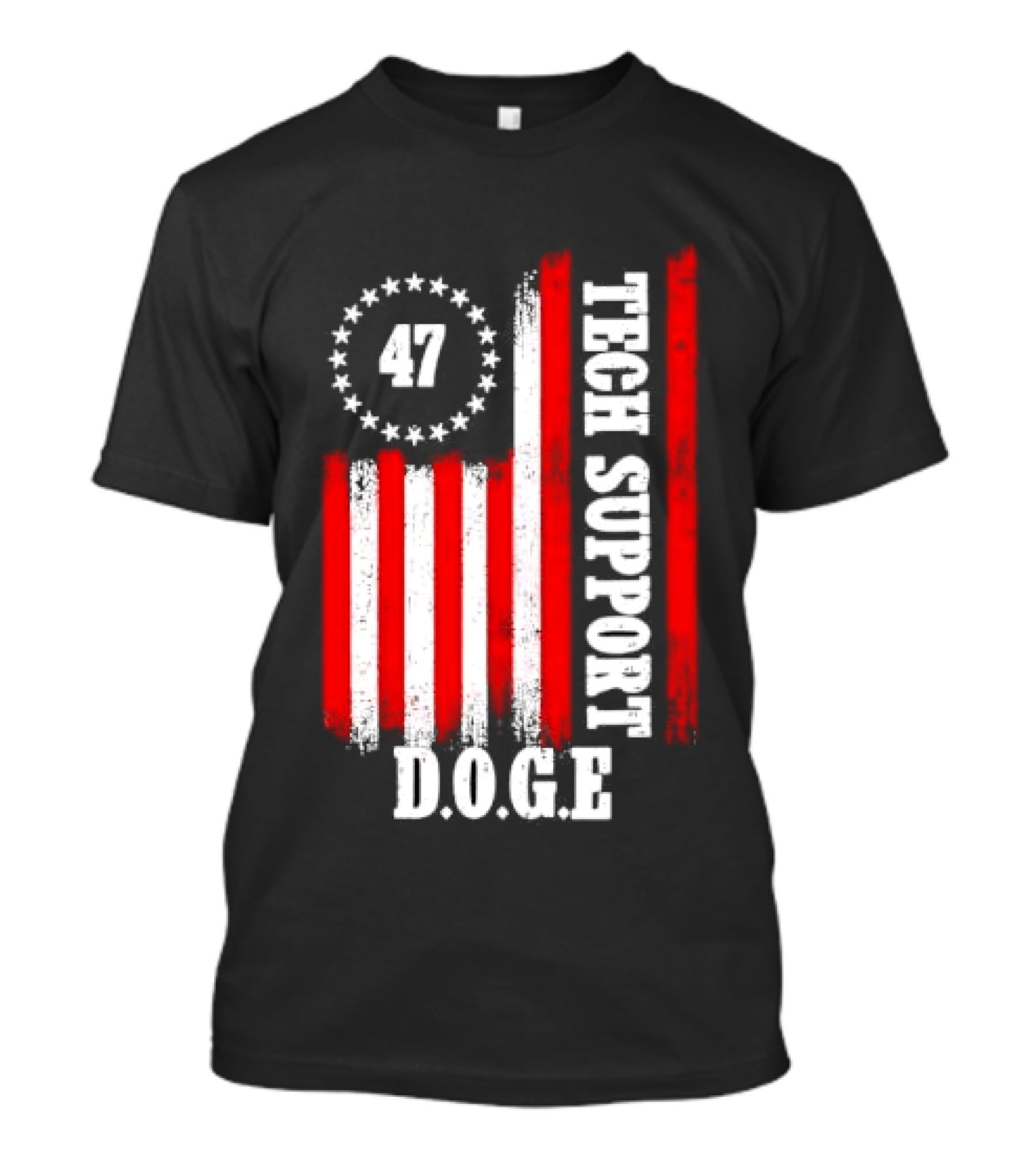 47 D.O.G.E. Tech Support American Flag T-Shirt