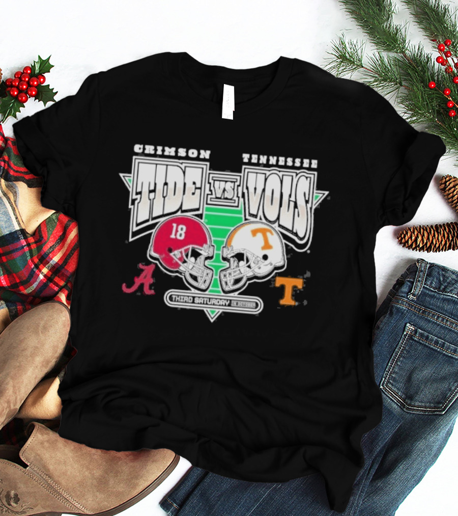 Alabama Crimson Tide Tennessee Volunteers Football Rivalry Third Saturday October 2026 T-Shirt