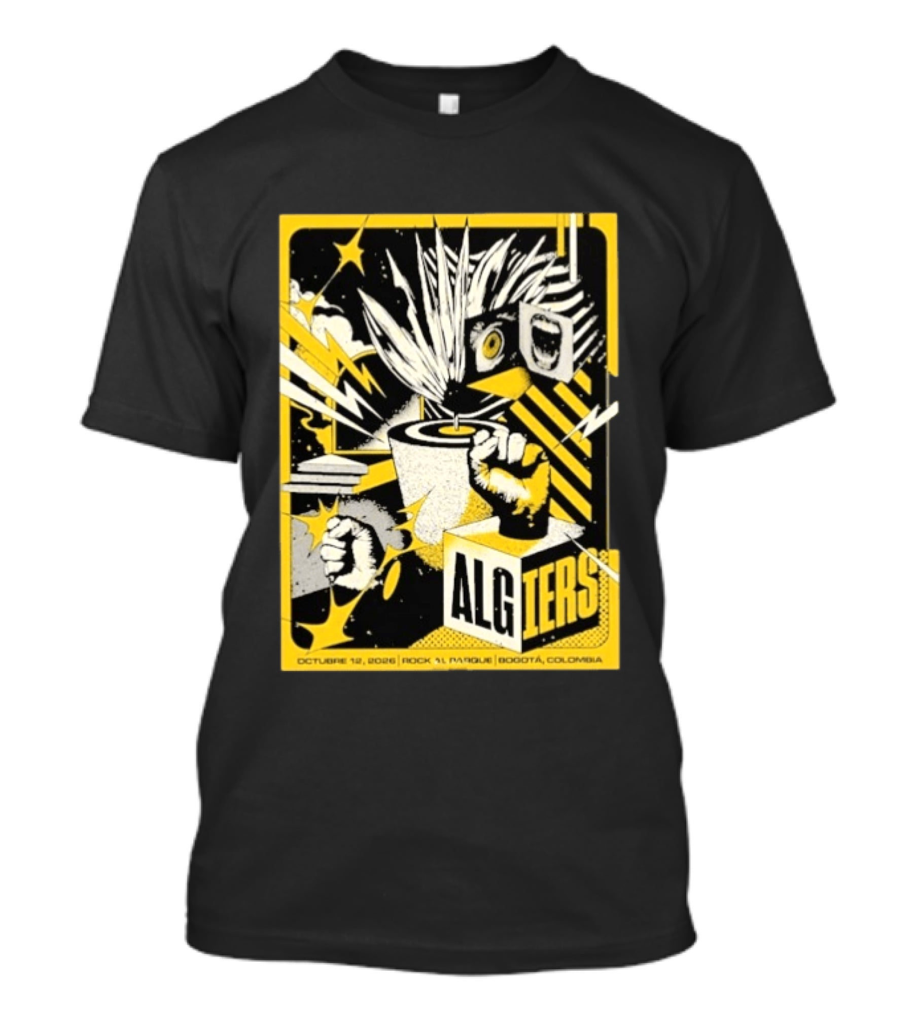 Algiers Live October 12 2026 Rock Al Parque Bogotá Colombia Event T-Shirt
