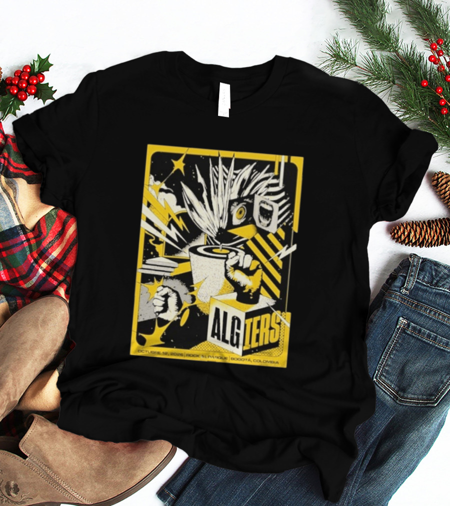 Algiers Live October 12 2026 Rock Al Parque Bogotá Colombia Event T-Shirt
