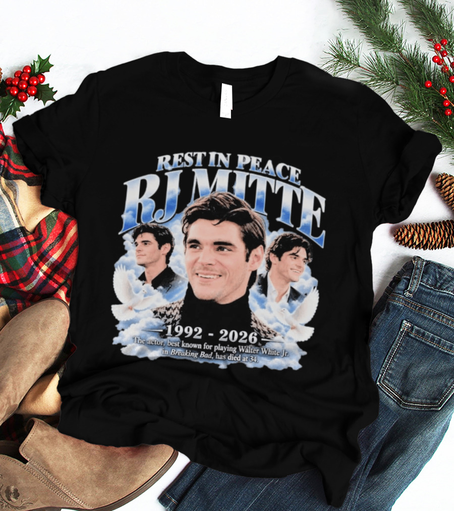 Rest In Peace RJ Mitte 1992 2026 Walter White Jr Breaking Bad T-Shirt