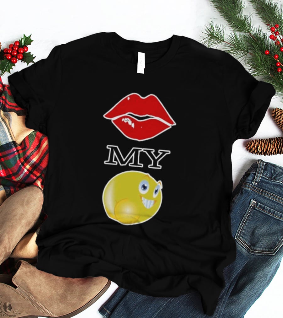 Grimykids Store Kiss My Emoji T-Shirt