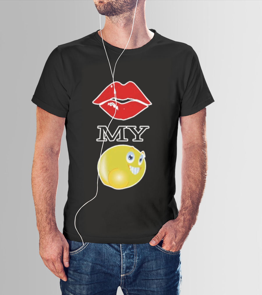 Grimykids Store Kiss My Emoji T-Shirt