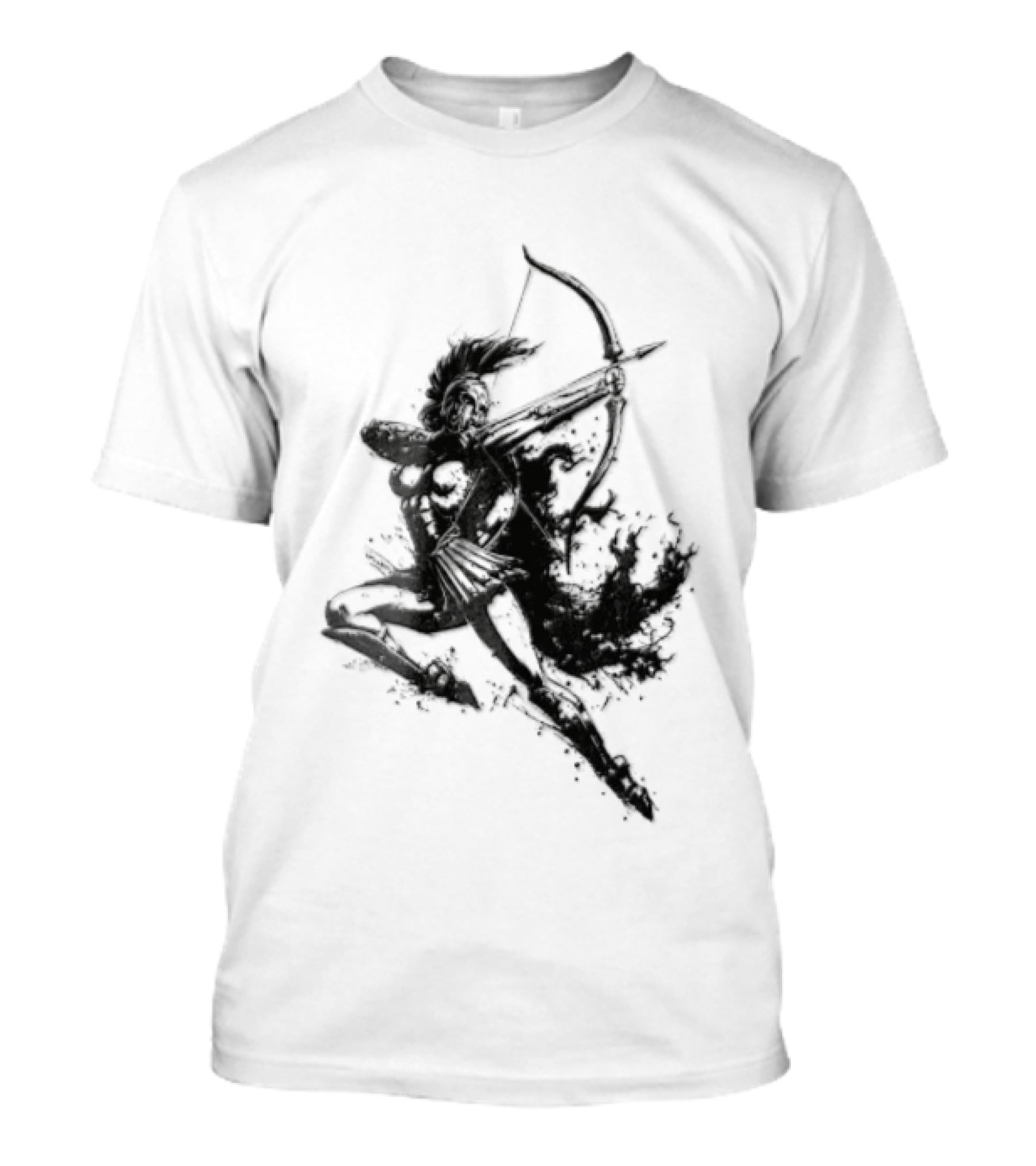 Female Spartan Warrior Archer Helmet T-Shirt