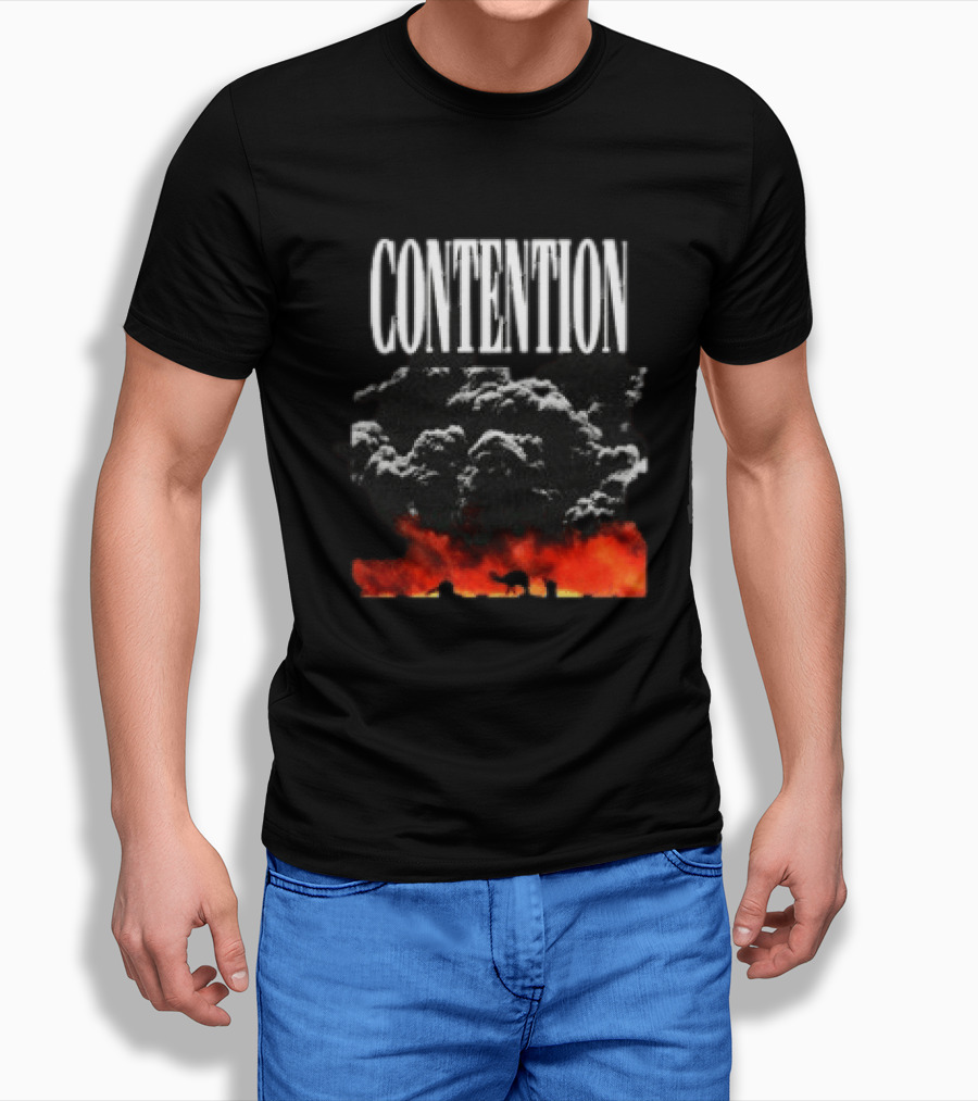 CONTENTION Xcontentionx Store Nuclear Summer Explosive Cloud T-Shirt
