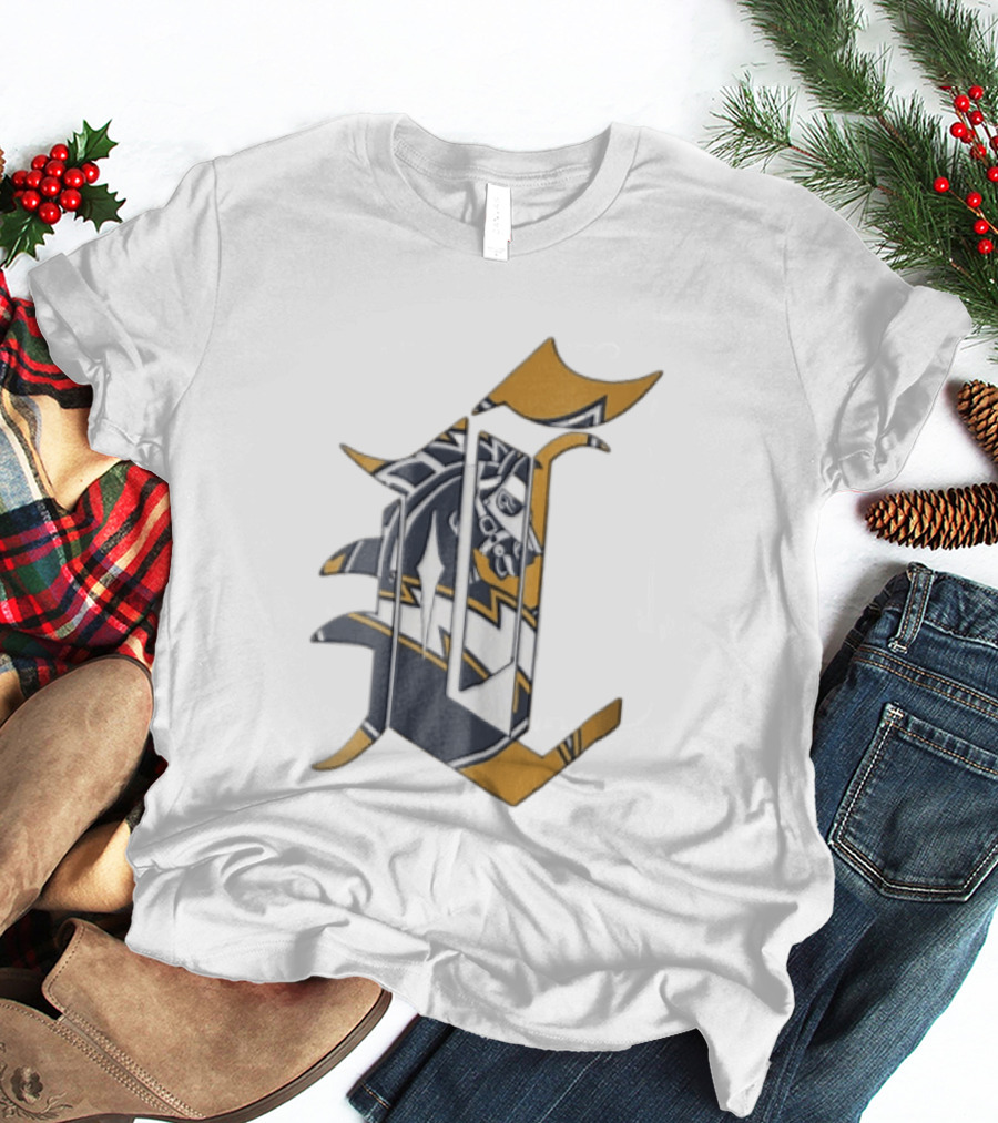 Los Angeles Chargers Old English Letter C Horse Head T-Shirt