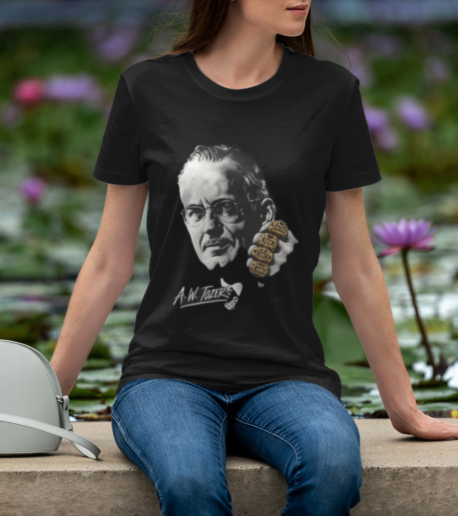 A W Tozer Glasses Three Championship Rings T-Shirt