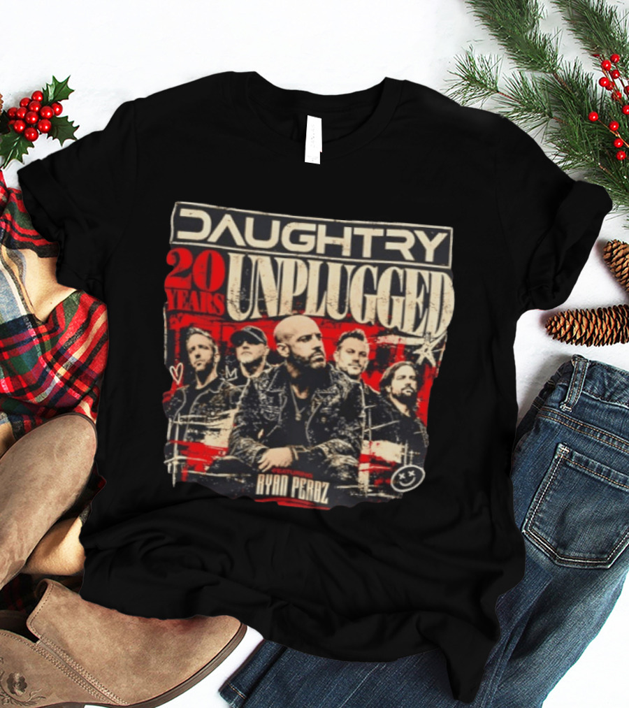 Daughtry Unplugged 20 Years Tour Featuring Ryan Perdz T-Shirt