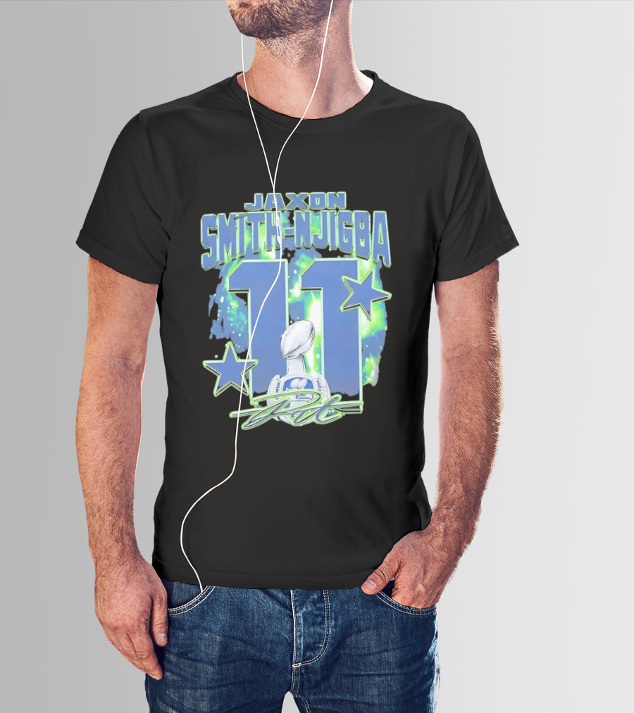 Jaxon Smith Njigba 11 Seattle Championship T-Shirt
