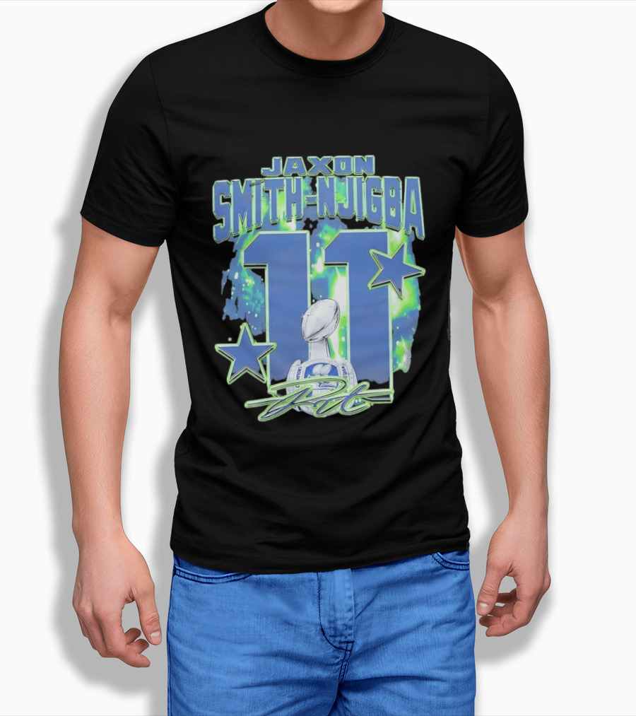 Jaxon Smith Njigba 11 Seattle Championship T-Shirt