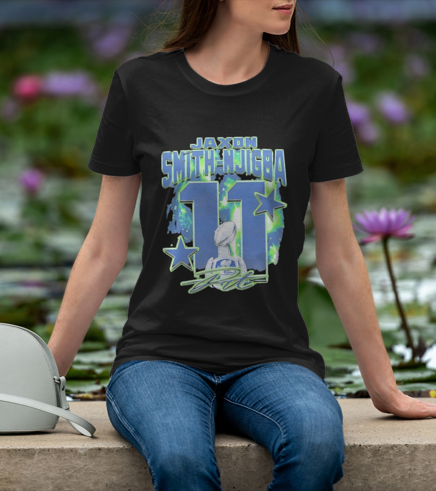 Jaxon Smith Njigba 11 Seattle Championship T-Shirt