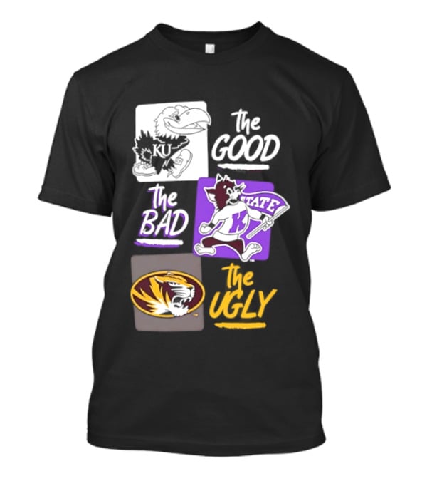 Kansas Jayhawks Wildcats Tigers The Good The Bad The Ugly T-Shirt