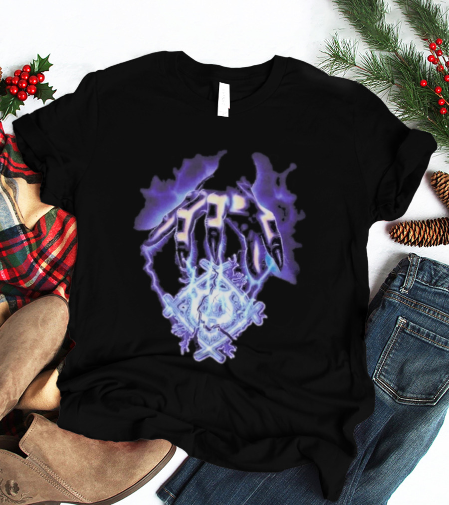 Hollowsquad La Grim Electric Lightning Skull And Claws T-Shirt
