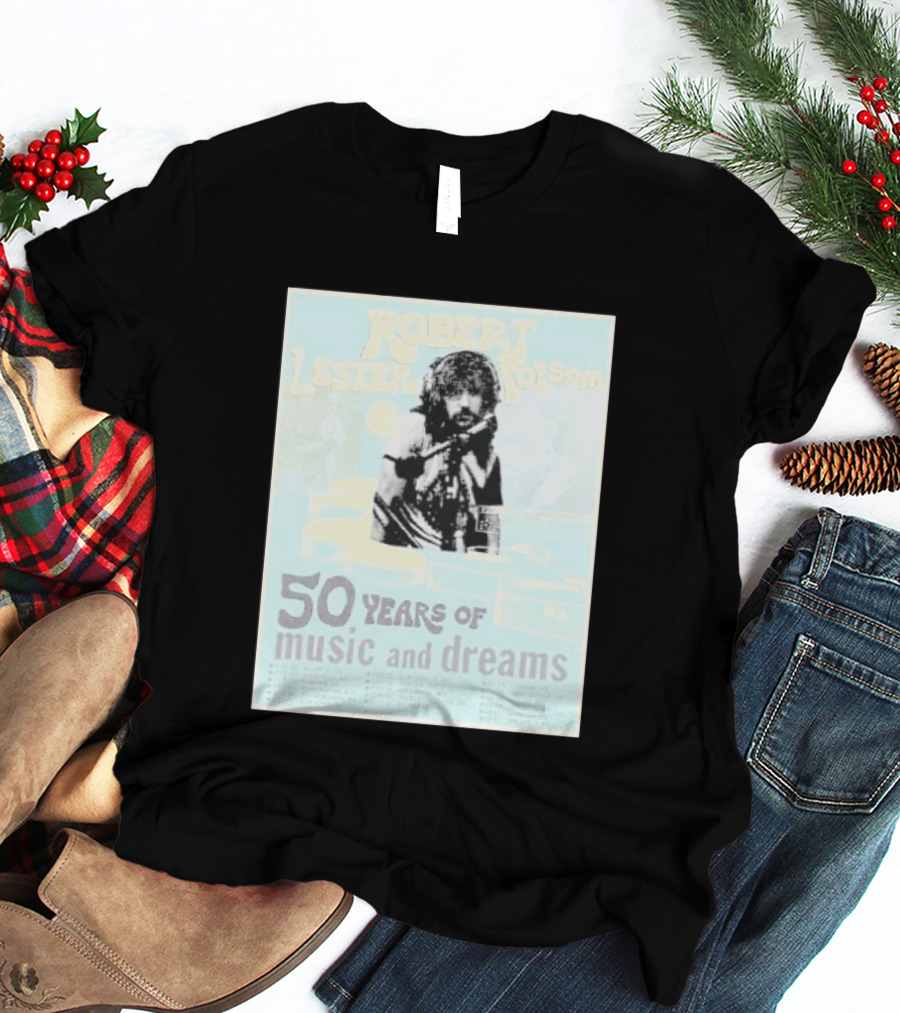 Robert Lester Folsom 50 Years Of Music And Dreams Tour 2026 Atlanta GA To Brussels BE Dates Short Black T-Shirt