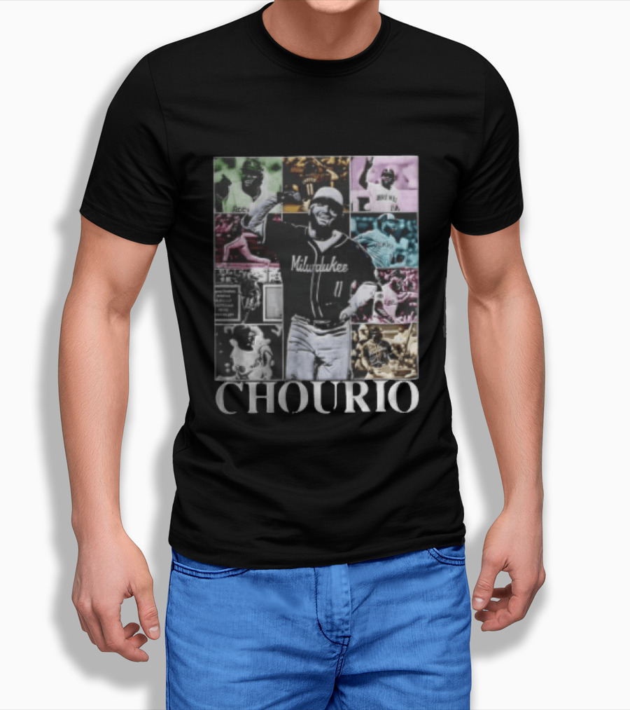Milwaukee Brewers Jackson Chourio Collage Baseball Player Chourio T-Shirt