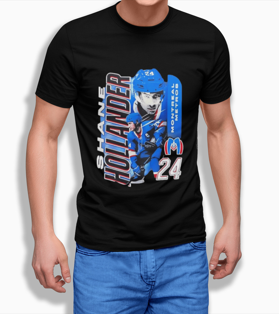 Shane Hollander Montreal Metros 24 Hockey Player Sports T-Shirt