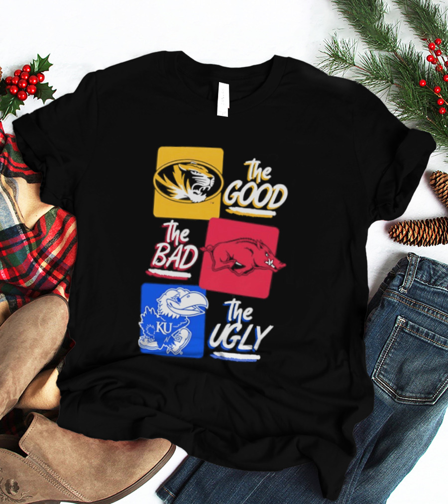 Missouri Tigers The Good The Bad The Ugly Kansas Jayhawks Rivalry T-Shirt