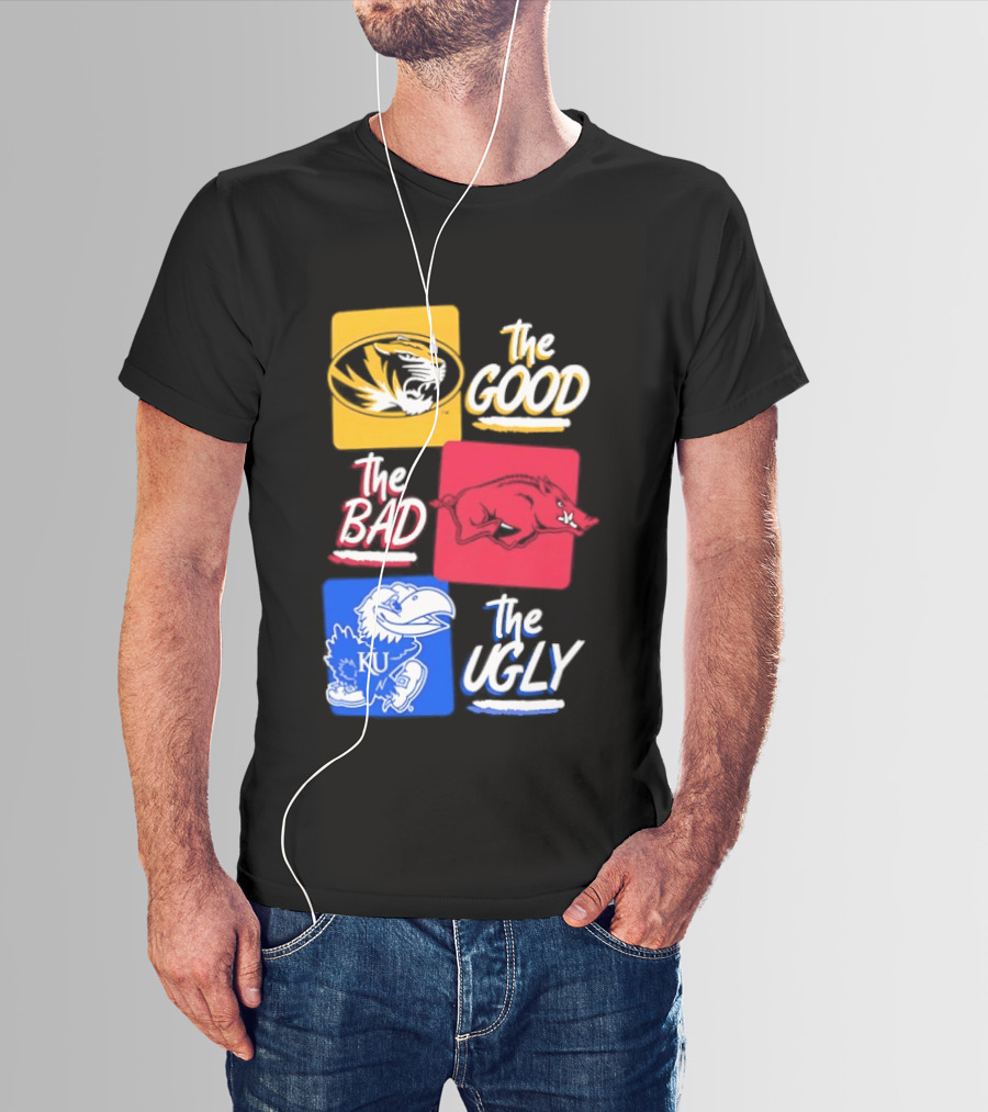 Missouri Tigers The Good The Bad The Ugly Kansas Jayhawks Rivalry T-Shirt