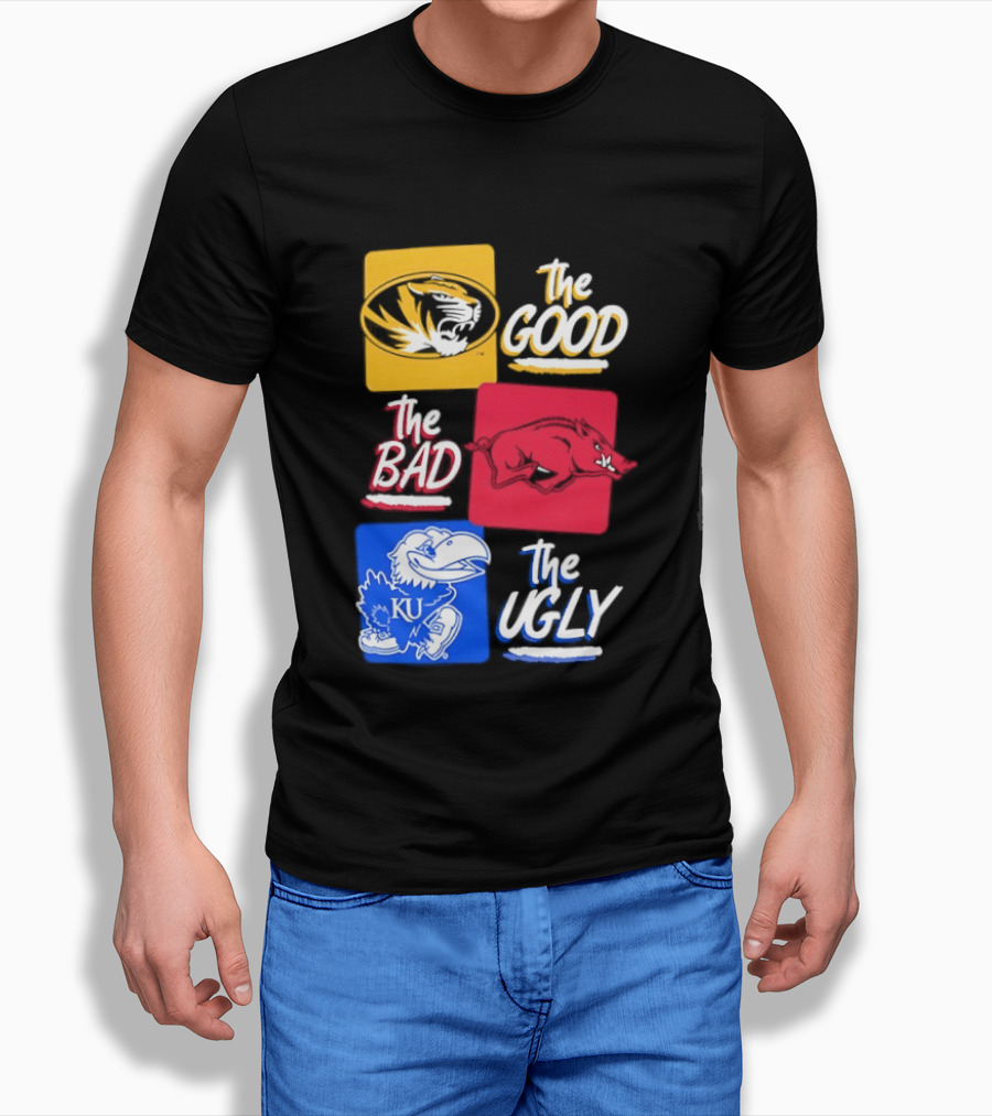 Missouri Tigers The Good The Bad The Ugly Kansas Jayhawks Rivalry T-Shirt