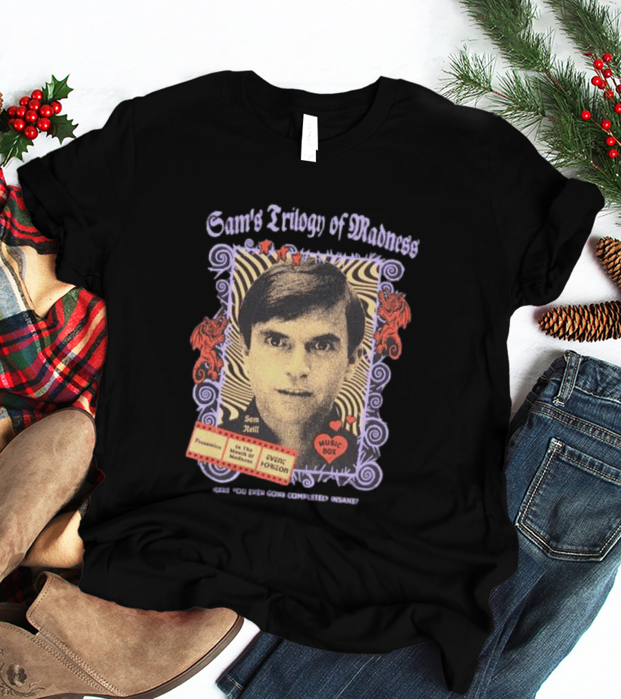 Sam Neill's Trilogy Of Madness Music Box Possession Event Horizon T-Shirt