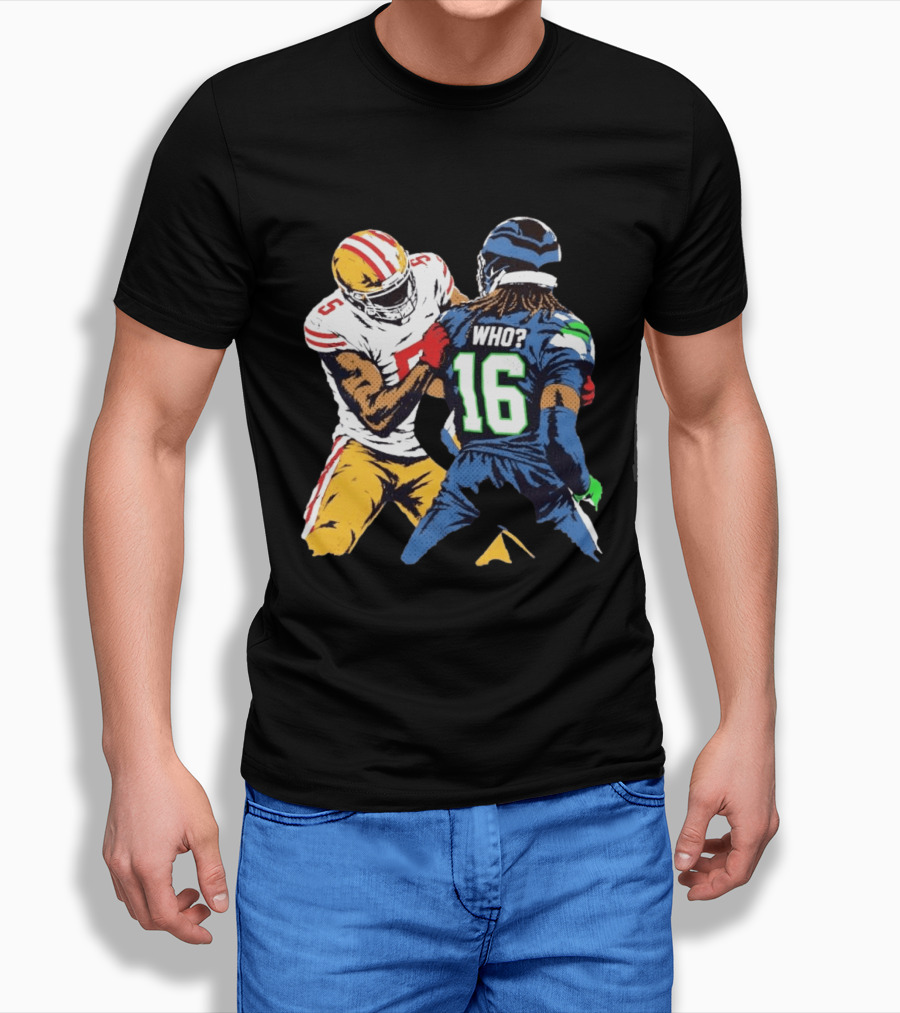 New King Who Dis Football 49ers Vs Seahawks Clash T-Shirt
