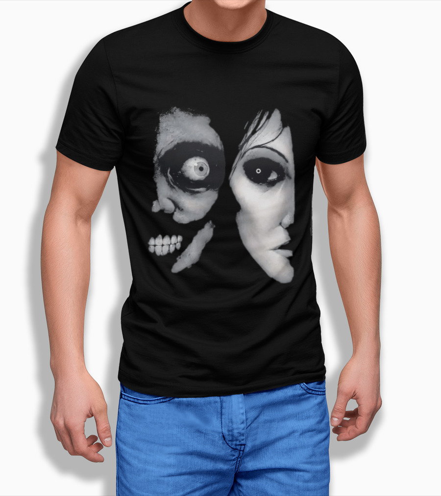 The Painter Halloween 2026 Creepy Face Illusion T-Shirt