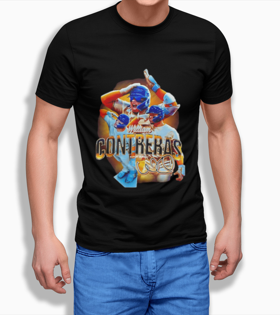 William Contreras Milwaukee Brewers Player Collage 2026 T-Shirt