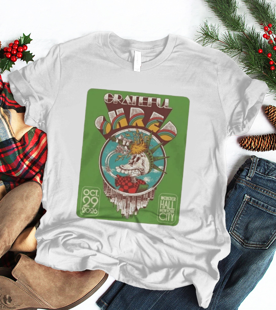Grateful Shred Webster Hall New York City October 29 2026 Event T-Shirt