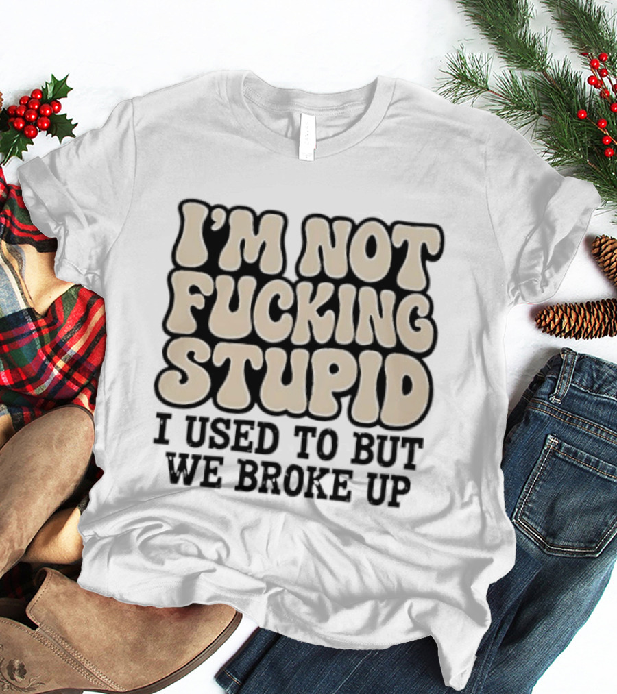 I'm Not Fucking Stupid I Used To But We Broke Up T-Shirt